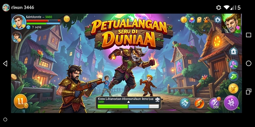 Screenshot gameplay 3446 yang menunjukkan aksi petualangan seru.