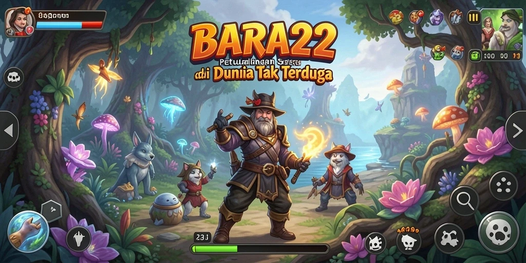 Tampilan gameplay <strong>BARA22</strong> yang menakjubkan dan menarik.