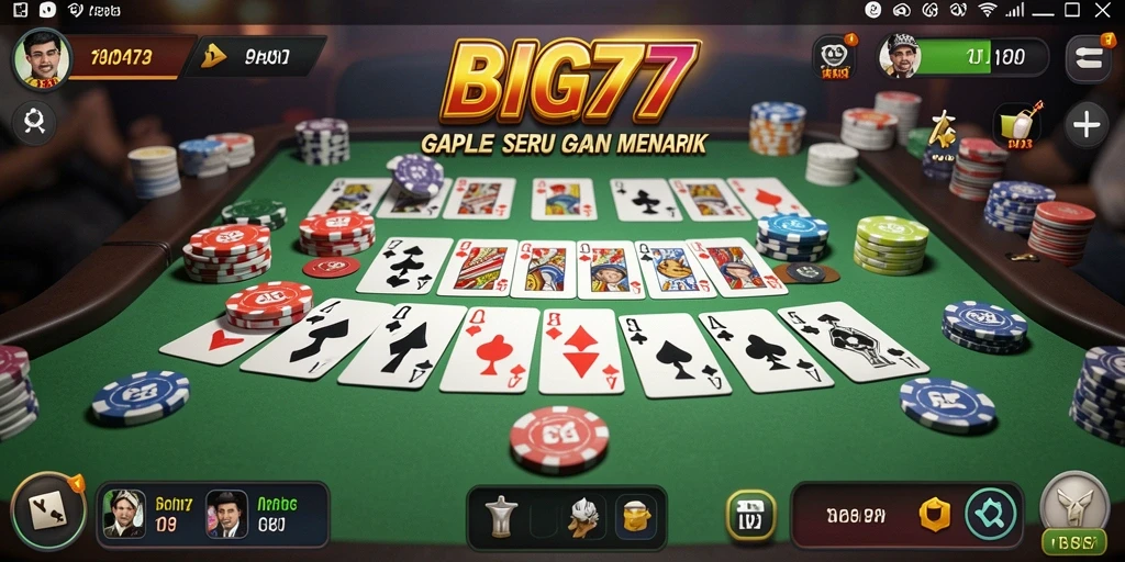 Tampilan gameplay GAPLE yang menarik dan seru dalam BIG77.