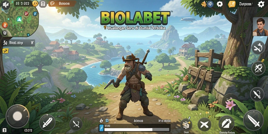 Tangkapan layar gameplay <strong>BIOLABET</strong> menampilkan dunia terbuka yang luas dan menakjubkan.