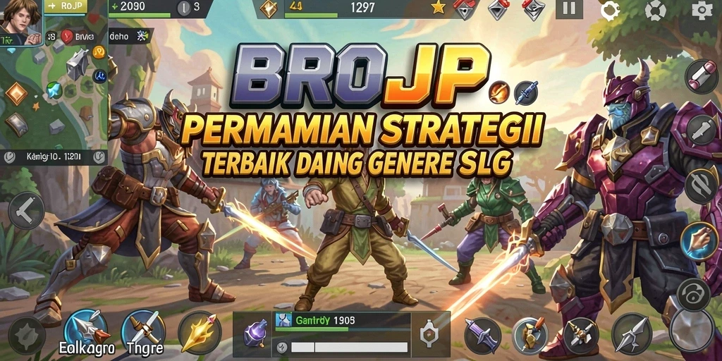 Tangkapan layar BROJP menampilkan aksi pertempuran strategis yang mendebarkan.