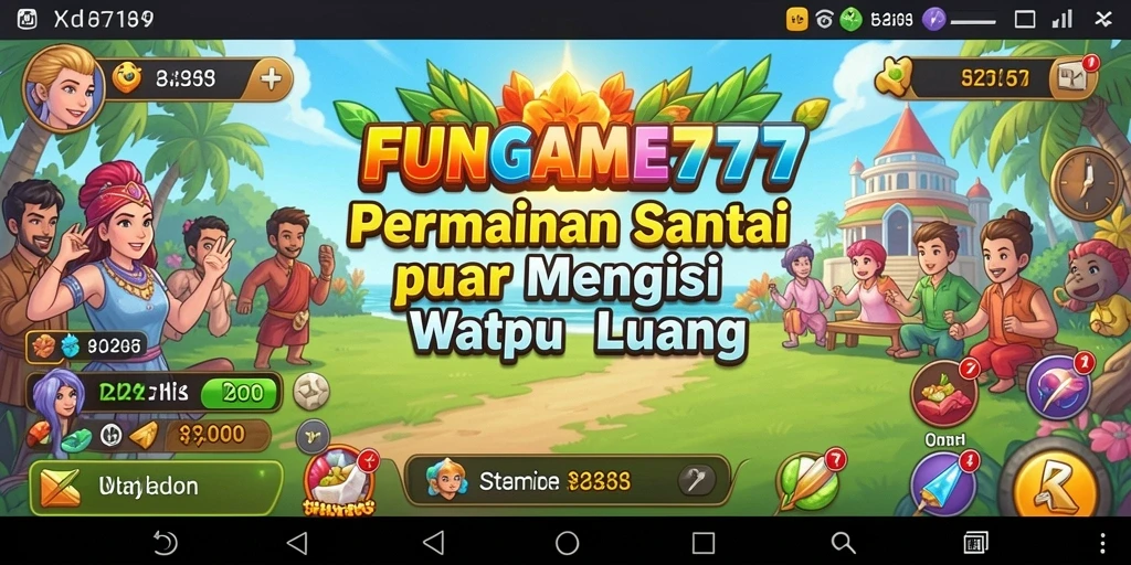 Tampilan gameplay FUNGame777 yang menarik dan penuh warna.
