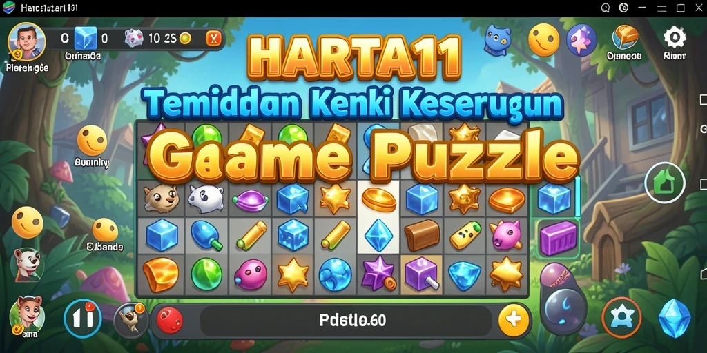 Tampilan gameplay HARTA11 yang seru dan menantang dalam kategori Puzzle.