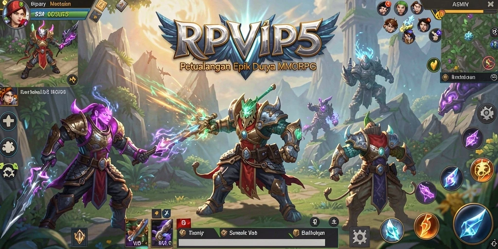 Tampilan menarik dari gameplay RPVIP5 yang penuh aksi.