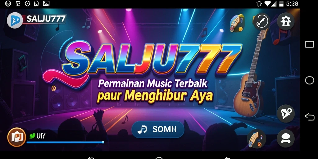 Tampilan gameplay SALJU777 dengan berbagai jenis musik yang seru.