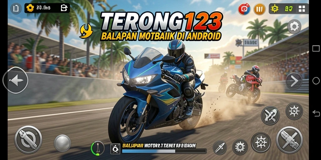 Tampilan seru balapan motor di TERONG123 dengan adrenalin tinggi.